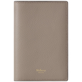 Mulberry Passport Cover Cashmere Taupe Small Classic Grain